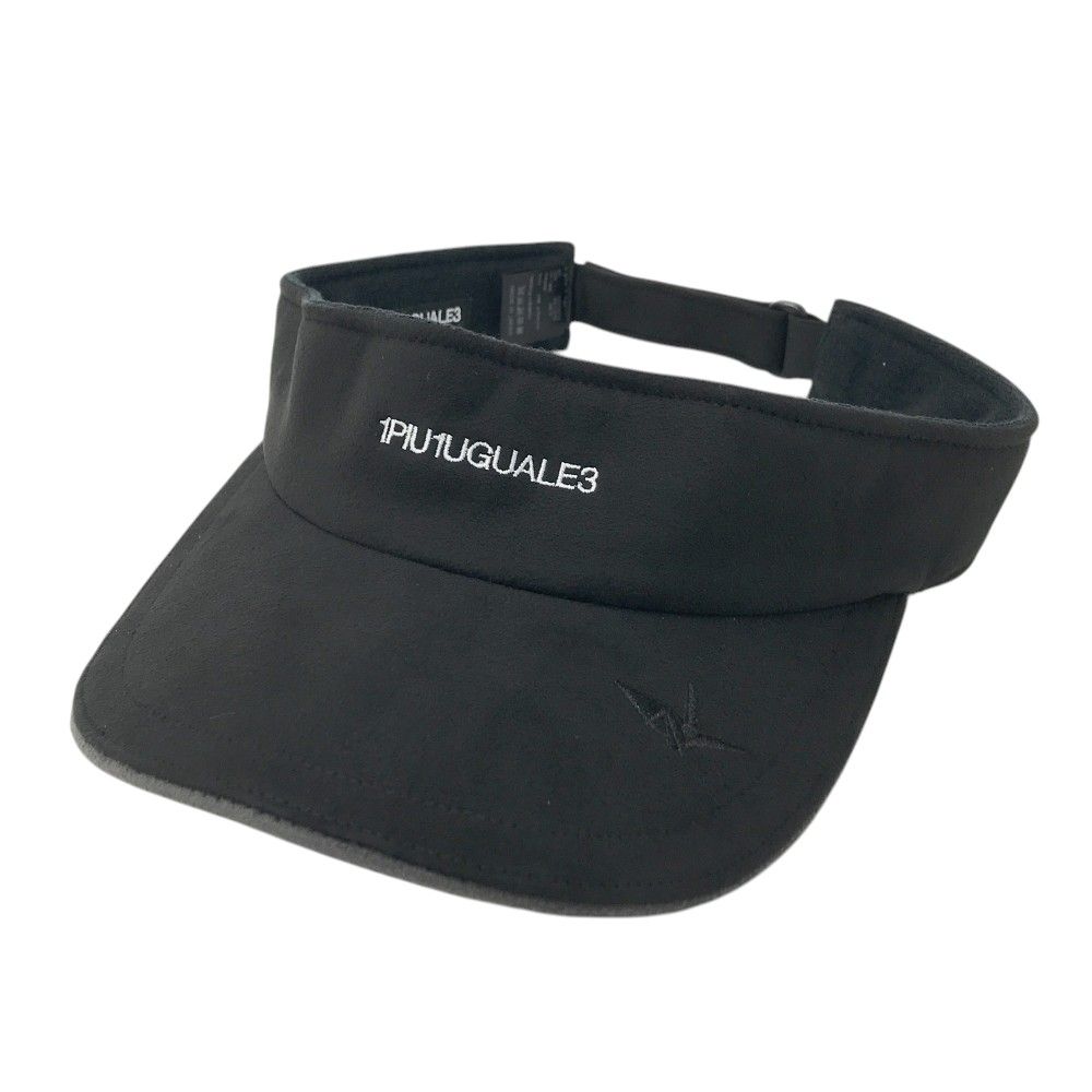 1PIU1UGUALE3 GOLF ×デル ピエロ GDG012 サンバイザー ブラック系 F 240101539037 ゴルフウェア ストスト