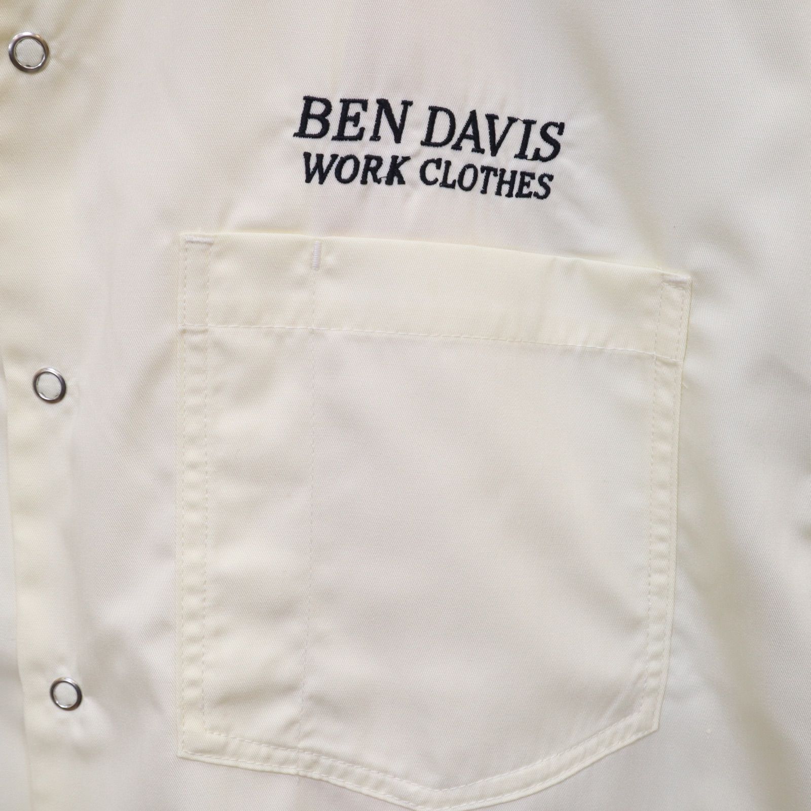 新品 メンズ BEN DAVIS ベン デイビス バックプリント 胸 刺繍 半袖