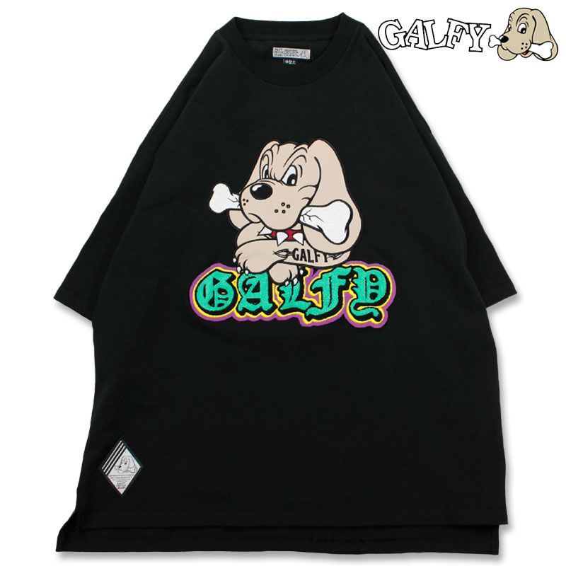 ガルフィー 半袖Tシャツ 安定 Tee GALFY 132050 白 黒 紫 L XL WHITE