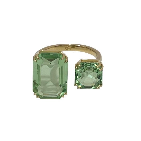 スワロフスキー ミレニア オープンリング グリーン ブランド小物 リング レディース