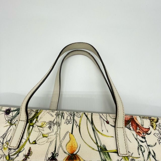 ラルです様へ専用ページ GUCCI グッチ 282439 トートバッグ ハンドバッグ フローラ ホワイト