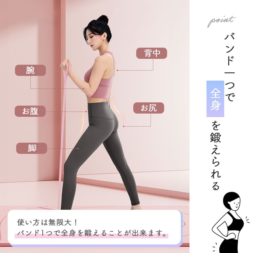 トレーニングチューブ チューブトレーニング ゴムバンド 筋トレ