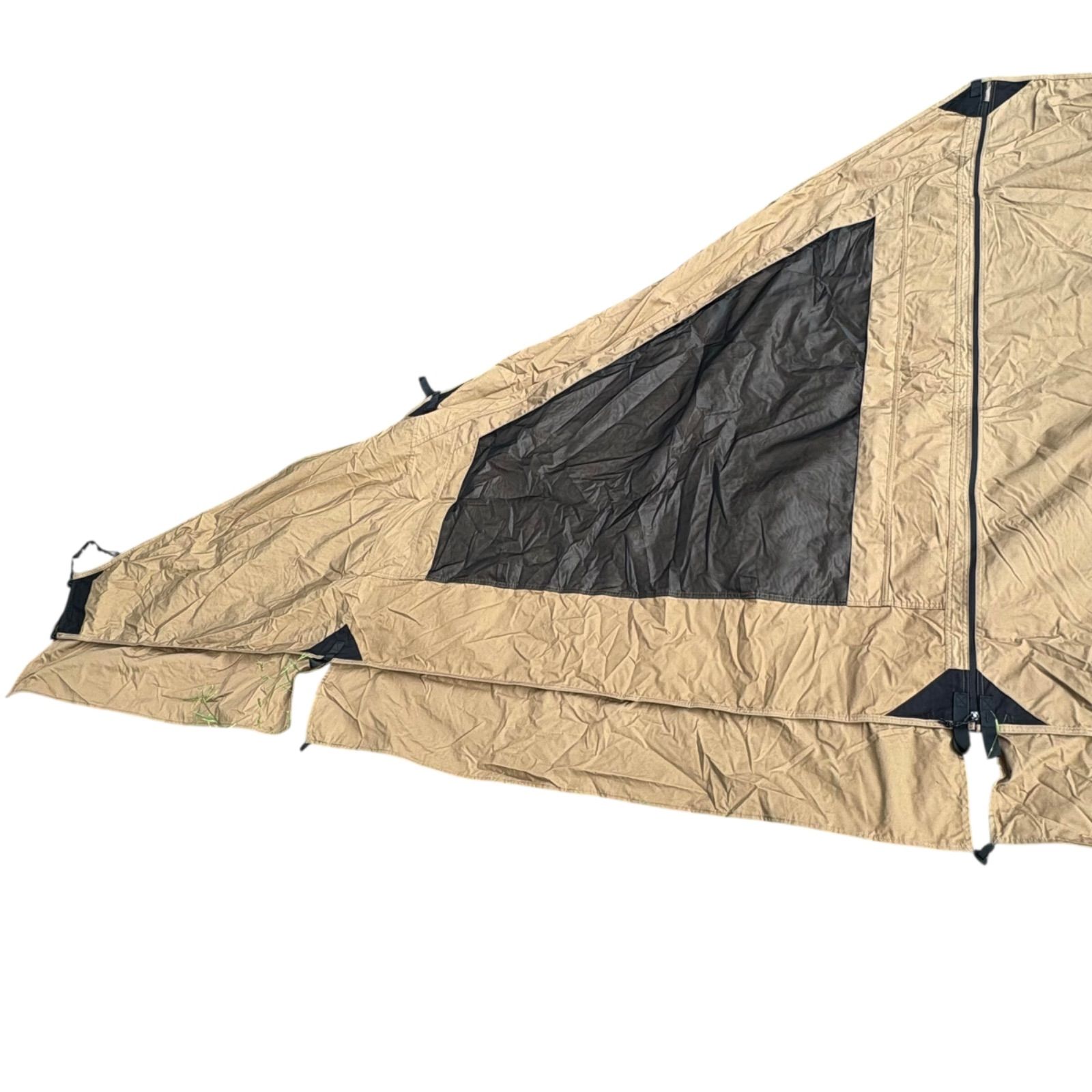 OneTigris ワンティグリス MICABIN テント前幕 T C 大型焚き火陣幕 風よけ メッシュ窓付き