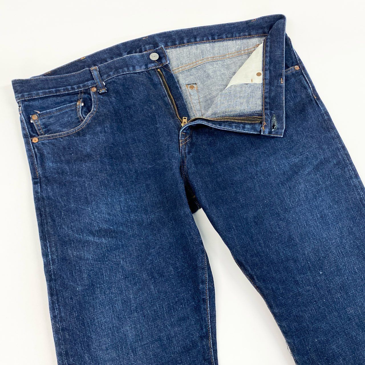 66g24 児島ジーンズ KOJIMA GENES デニムパンツ ５ポケット42 児島ジーンズ ダイヤステッチ ダブルニーワイドパンツ 5ポケット