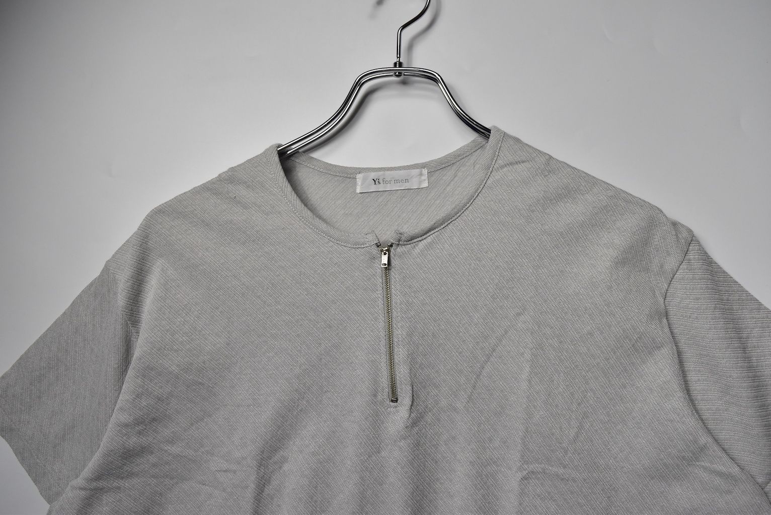 Yohji Yamamoto Y's for men ハーフ ジップ Tシャツ 13915
