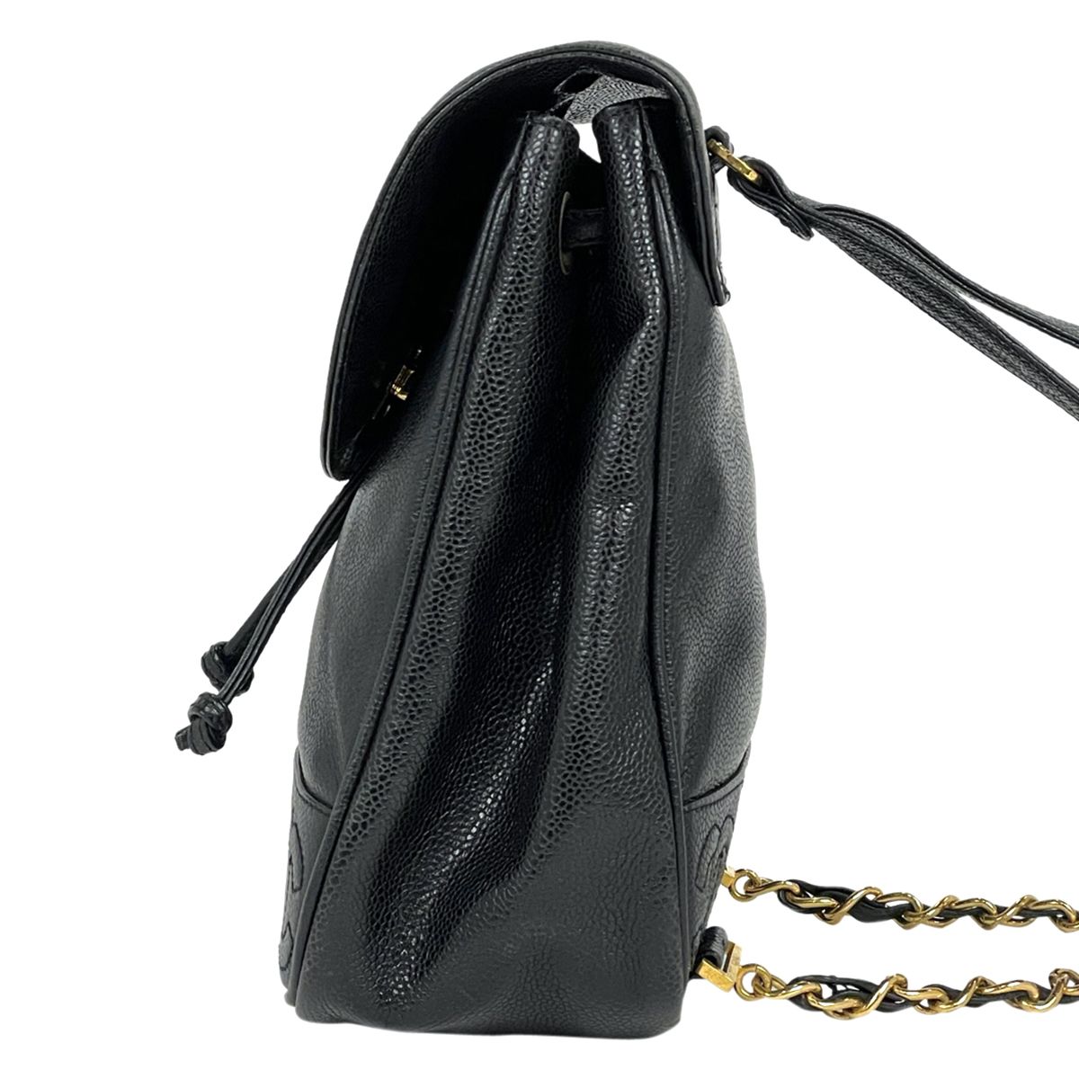 CHANEL シャネル リュック・デイパック 17番台 シャネルバックパック 黒 シルバー金具 レディース リュック