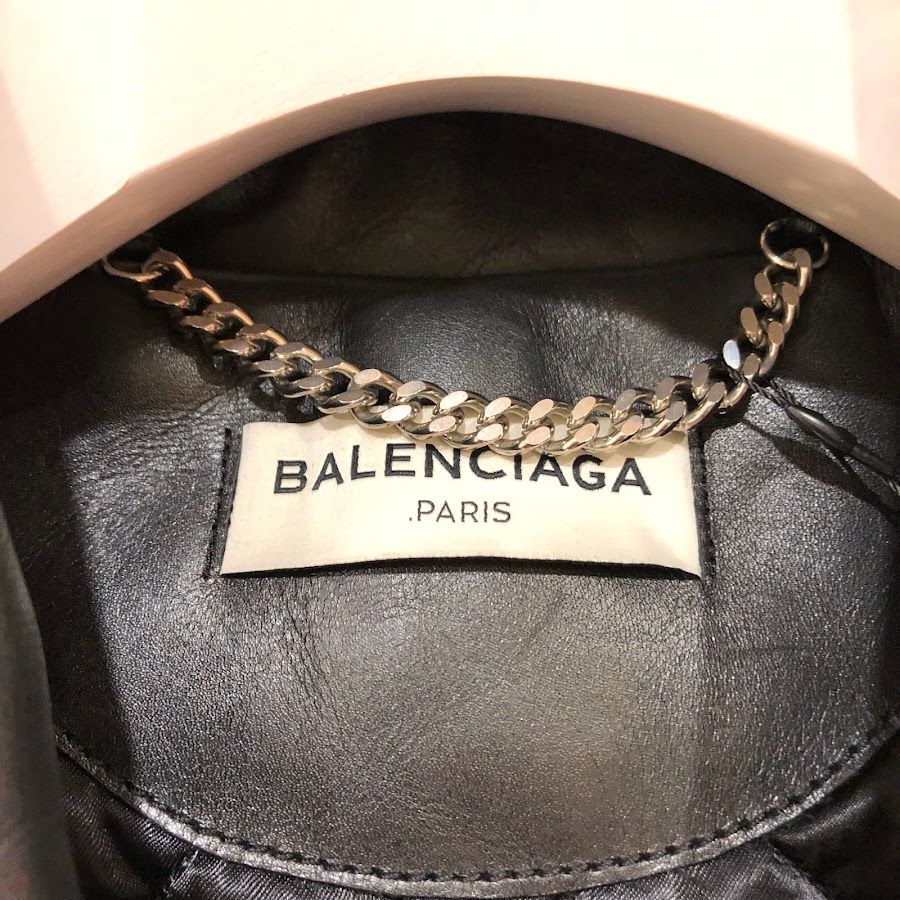 バレンシアガ メンズ ライダースジャケット 16AW 446474 サイズ34