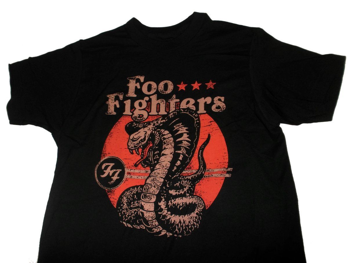 希少　フー・ファイターズ FOO FIGHTERS Tシャツ FOO FIGHTERS フーファイターズ Tシャツ バンドTシャツ ブラック