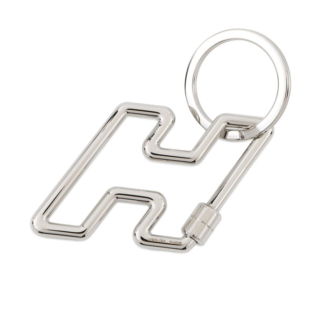 エルメス キーホルダー H トゥ スピード シルバー金具 HERMES キーリング