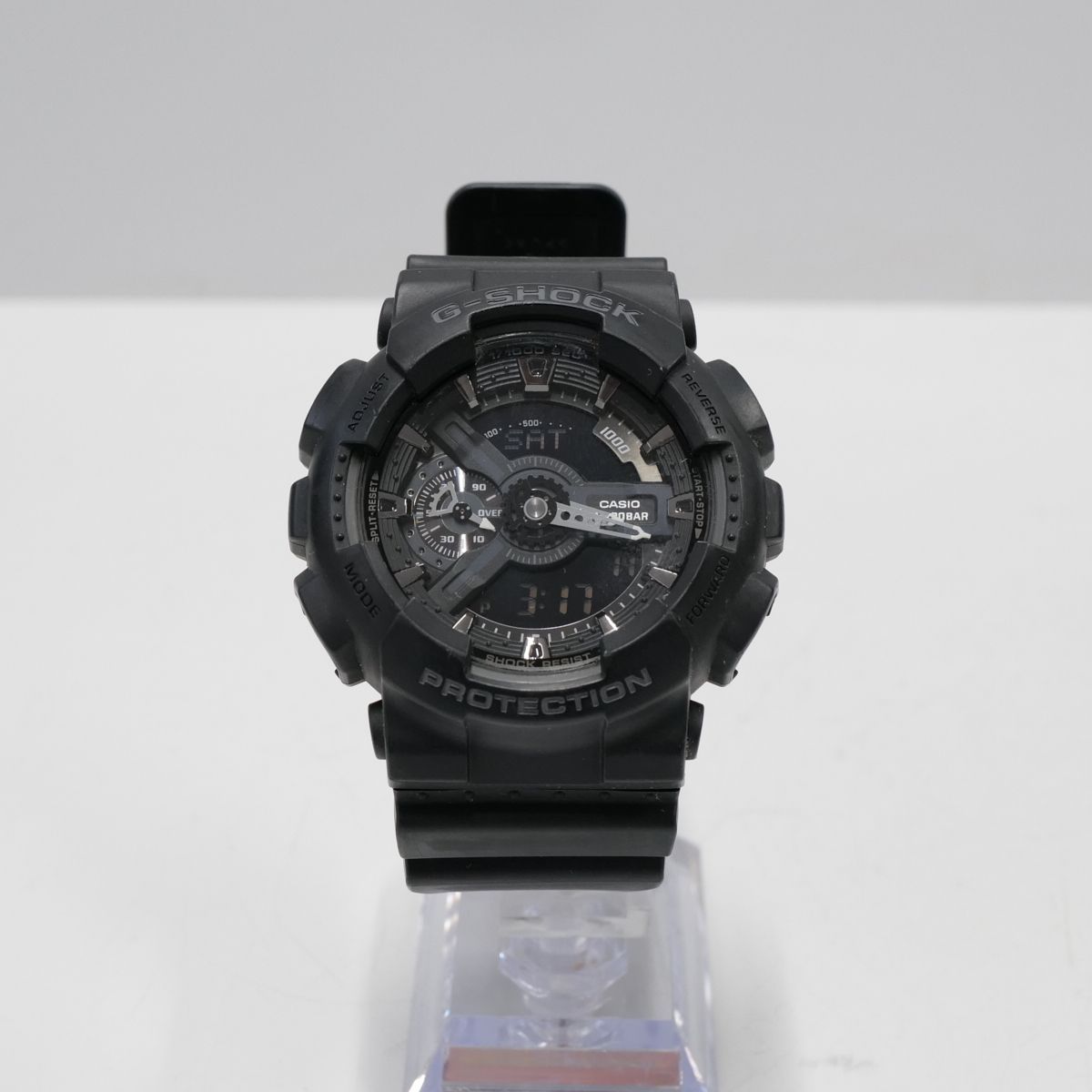 CASIO G-SHOCK GA-110 腕時計 USED美品 アナデジ ビッグフェイス マットブラック 完動品 中古 X5287