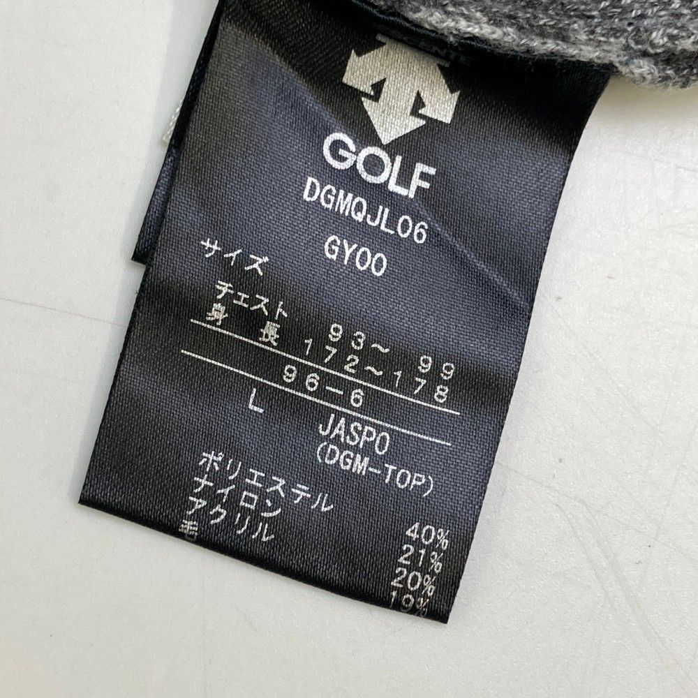サイズ：L DESCENTE GOLF デサントゴルフ ウール混 ニット