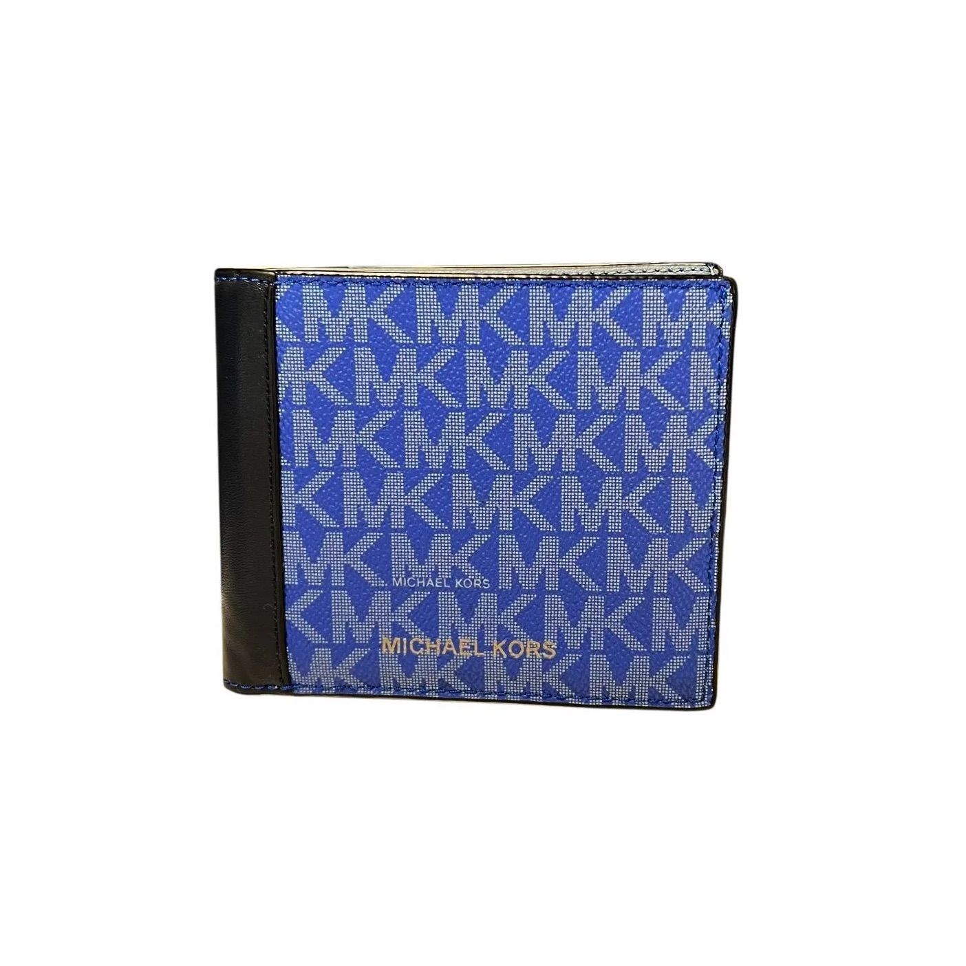 @プロフ確認さん用　　マイケルコース　 メンズ二つ折り財布 ブルー マイケルコース*MichaelKors*メンズ 二つ折り財布 小銭入れ付き