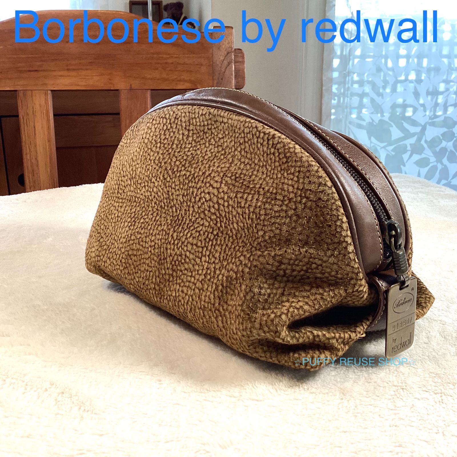 Borbonese by redwall ボルボネーゼ ウズラ柄 ポーチ バッグ - メルカリ