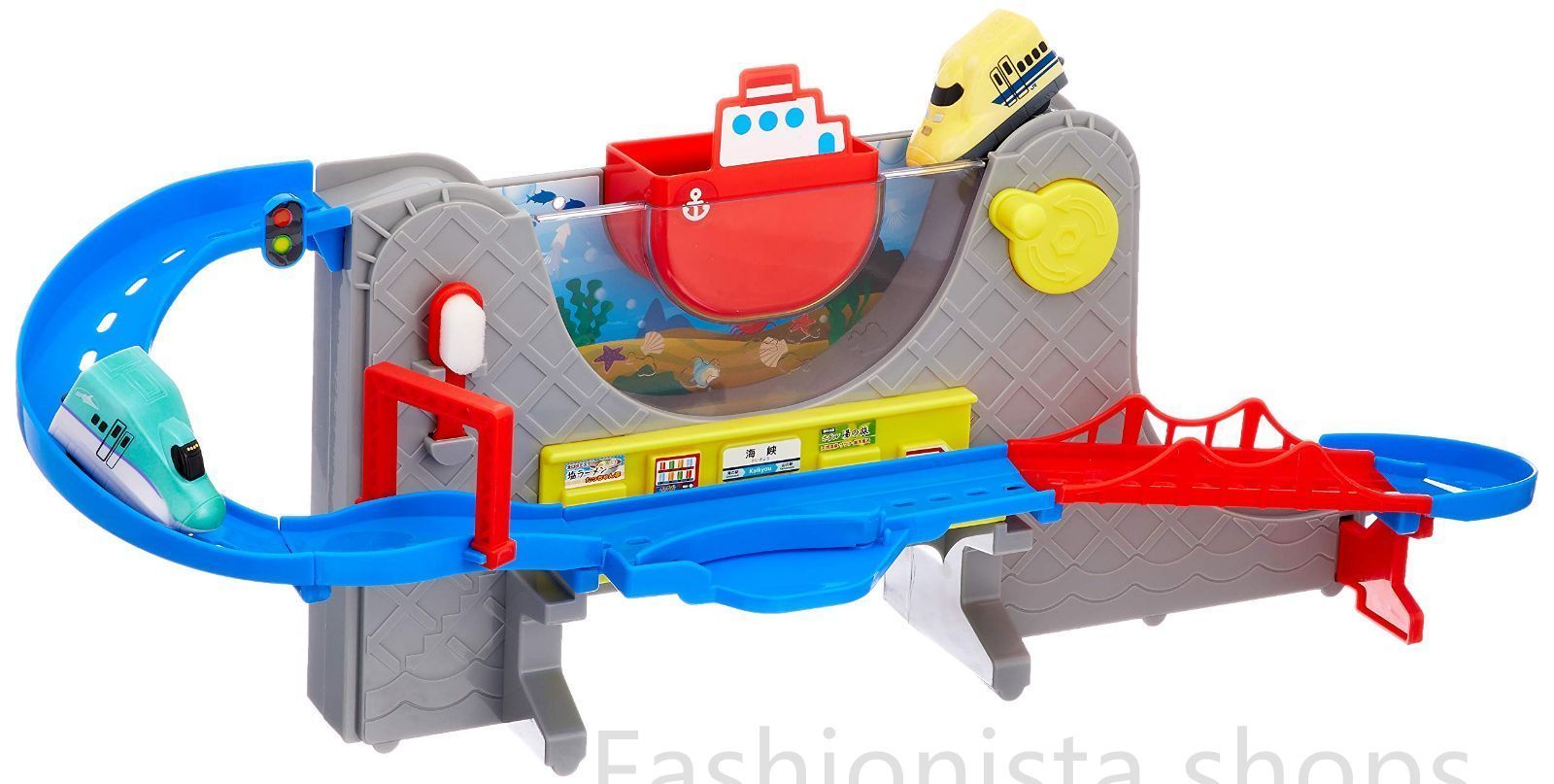 【新品未使用】パイロットコーポレーション(PILOT CORPORATION) おふろDEミニカー すすめ海底トンネル! 北海道新幹線はやぶさu0026ドクターイエローセット ブルー|グレーcp338