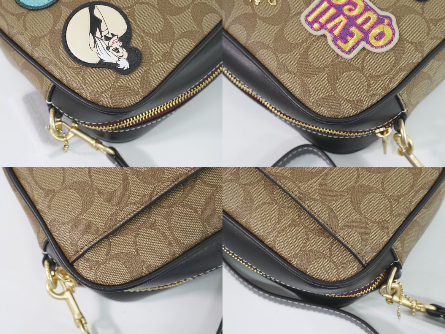 本物 コーチ COACH ディズニー Disney コラボ ヴィランズ シグネチャー