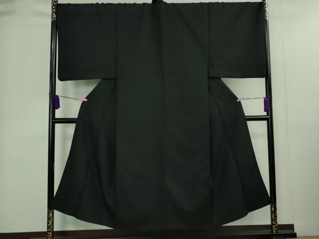 ほっそりとした 平和屋着物 上 男性 色無地 紋付き羽織 行灯袴セット キングサイズ 長羽織 舞台衣装 成人式 黒地 洗える着物 DZAA9355kh5