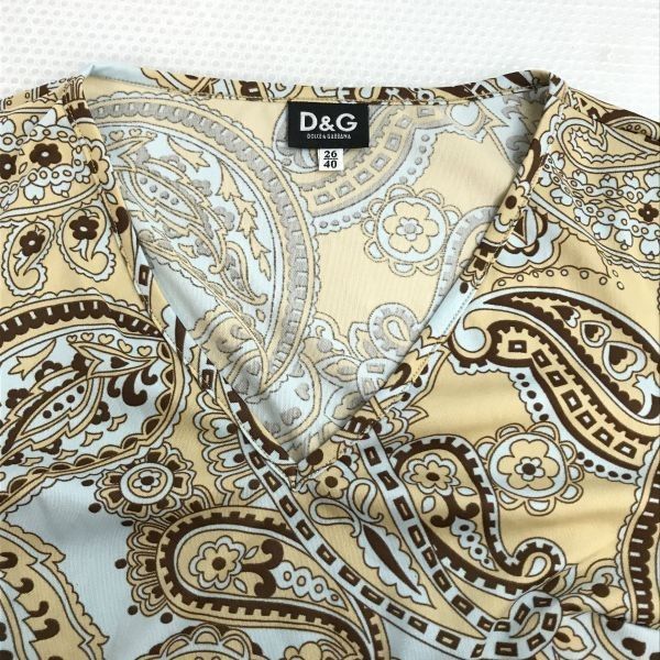 美品/日本正規代理店タグ☆ドルチェ＆ガッバーナ/D&G☆ペイズリー柄