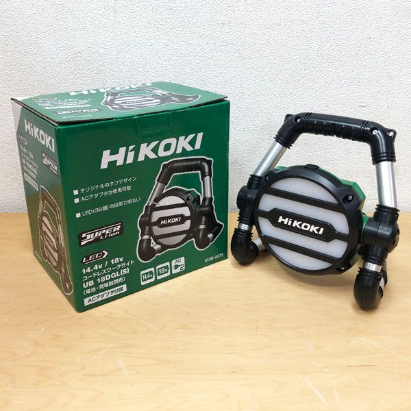 ハイコーキ 【未使用】ハイコーキ/HiKOKI コードレスワークライト UB18DGL 14.4V/18V ACアダプタ付 充電池・充電器別売り  UB18DGL(S)