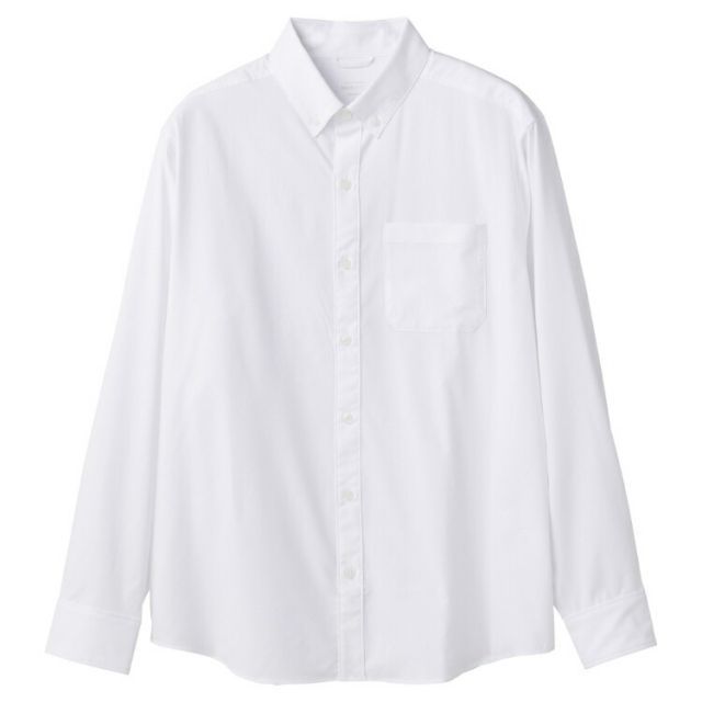 DESCENTE デサント ボタンダウン ロングスリーブシャツ ホワイト XOサイズ DMMVJB62 WH | スポーツ ウエア 服 衣類 機能性 トップス シャツ ロングスリーブ 長袖 快適 素材 UVカット 紫外線対策 日焼