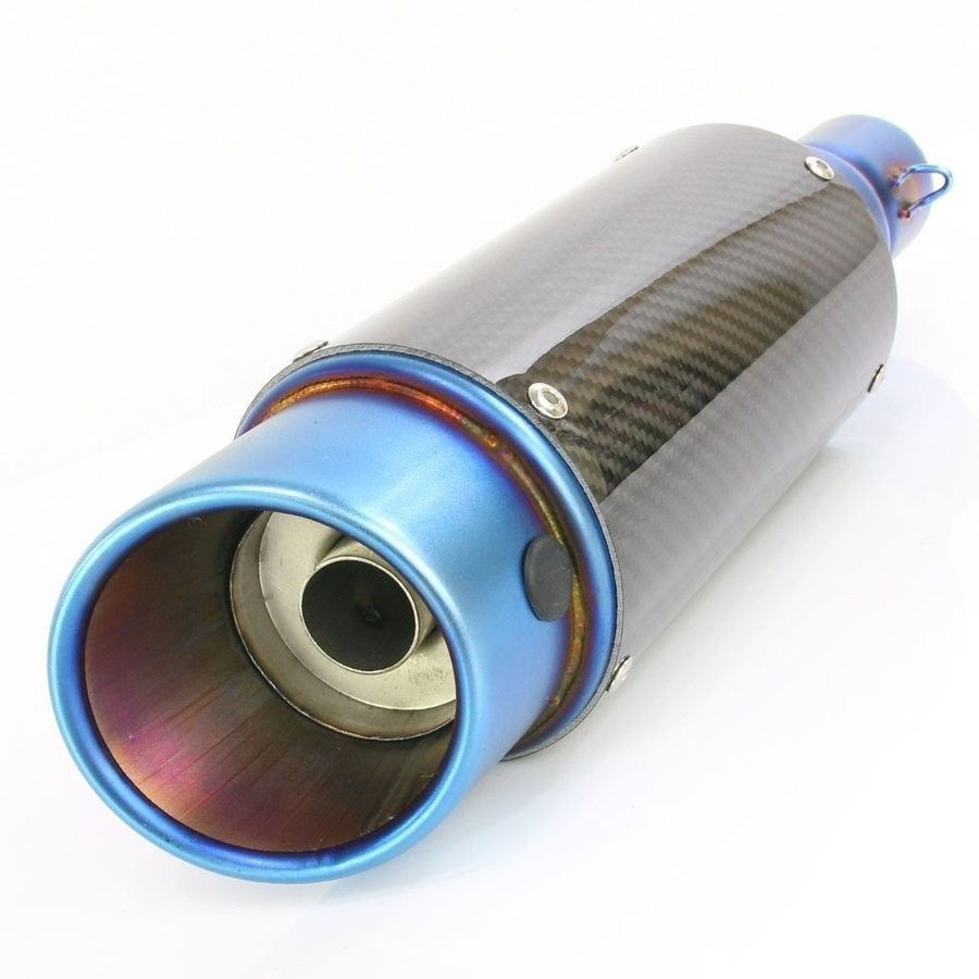 汎用 スラッシュカット GPショートサイレンサー φ50.8 50.8mm カーボン