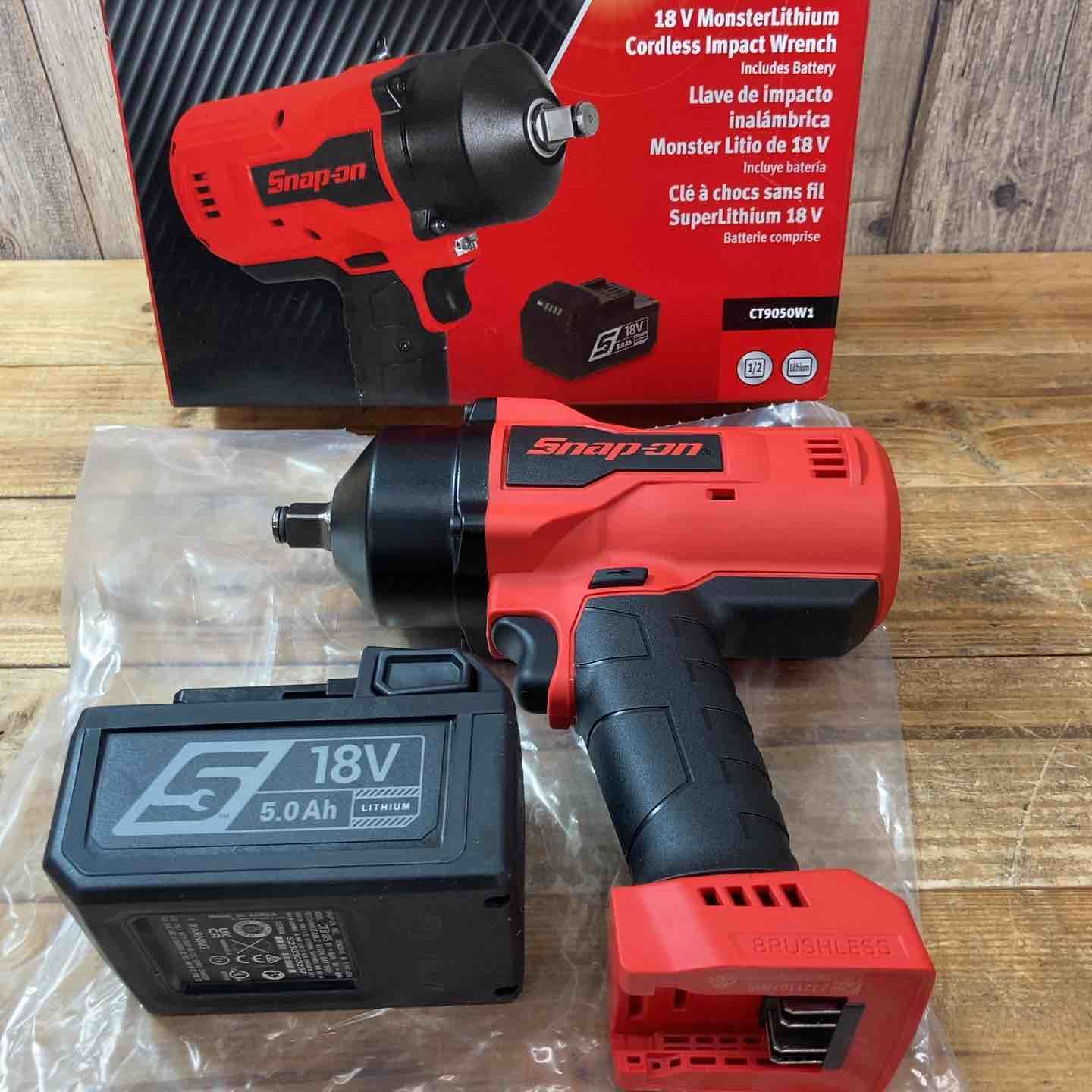 店頭 スナップオン Snap-on 充電式インパクトレンチ CT9050W1 本体＋バッテリ1個セット 東大和店