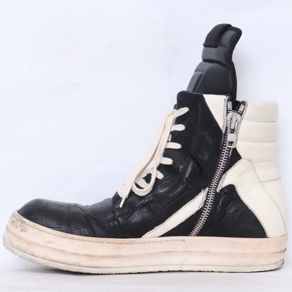 RICK OWENS ジオバスケットスニーカー クロコダイル レザー