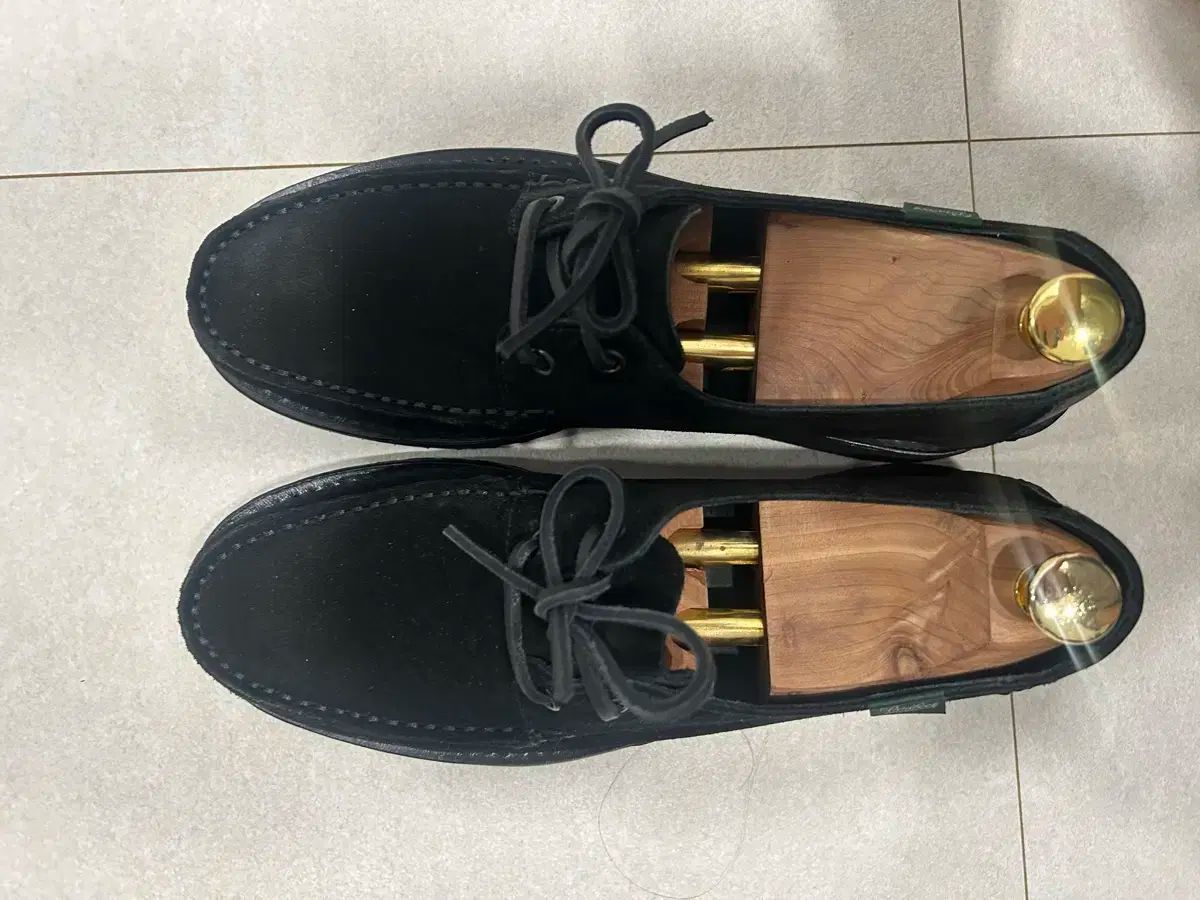 Paraboot ブラック スエード サンダル パラブーツ ミカエル ブラック