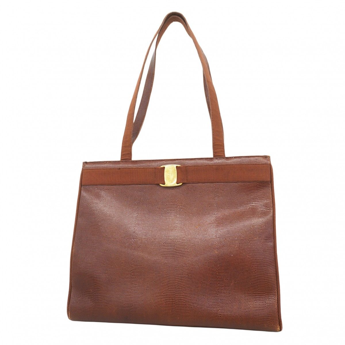 5hb0359-h】サルヴァトーレフェラガモ トートバッグ ヴァラ レザー  