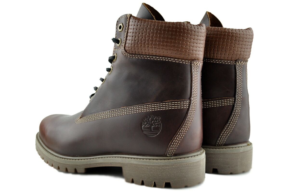  ティンバーランド 6インチ レース WP ブーツ ブラウン ブラック Timberland PREMIUM 6 INCH LACE BOOT MEDIUM BROWN FULL GRAIN W BLK a 2 p w-eiu ワークブーツ ブーツ 革靴