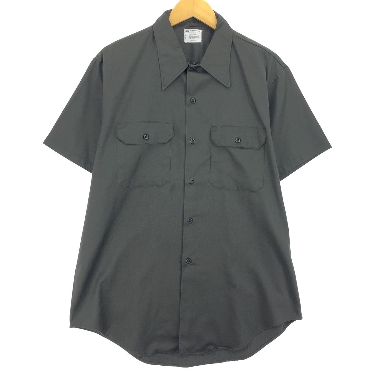 古着 70年代 ジェイシーペニー J.C.Penney BIG MAC ビッグマック 半袖 ワークシャツ メンズL ヴィンテージ/eaa453464