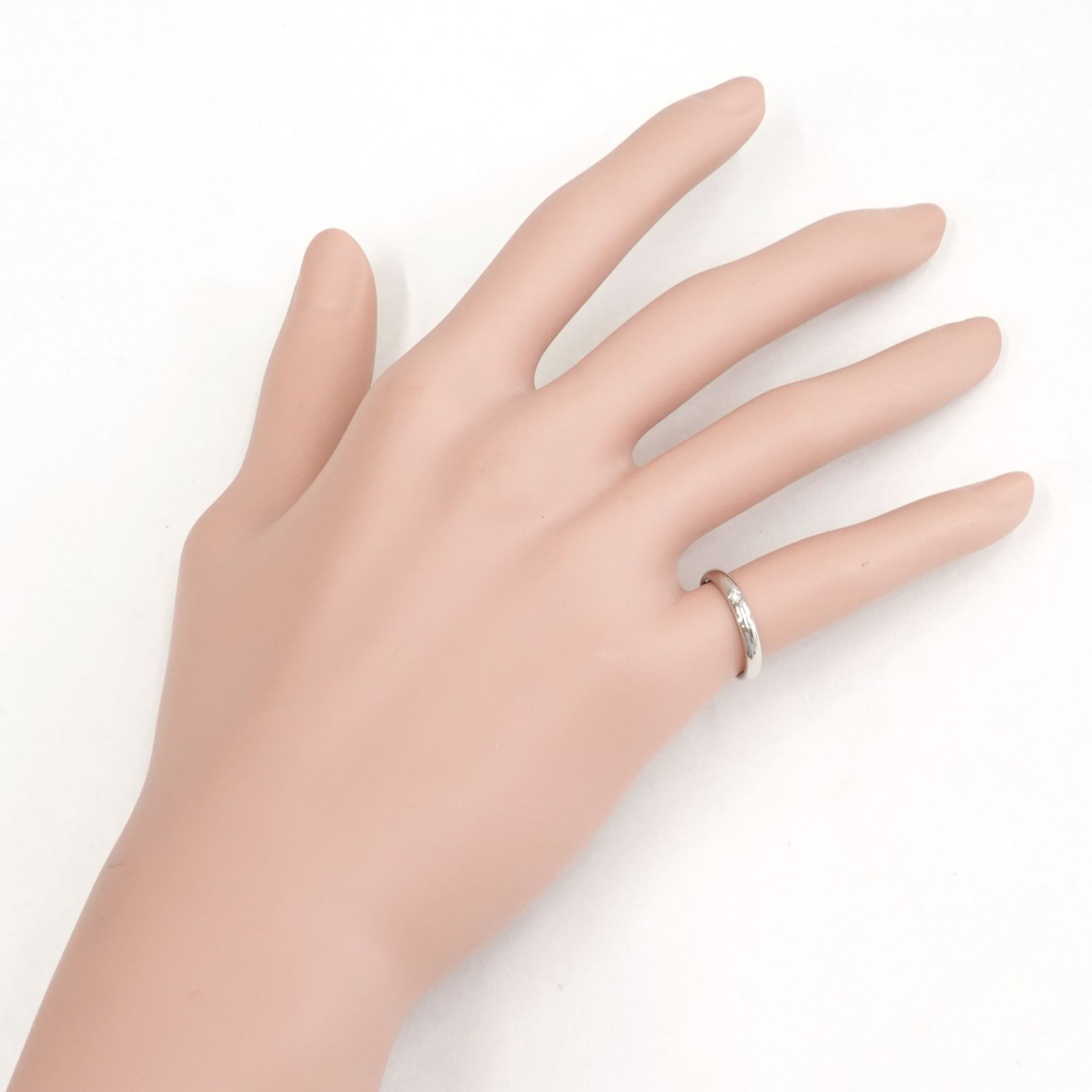 Cartier カルティエ 1ポイント ダイヤモンド リング Pt950 #45(5