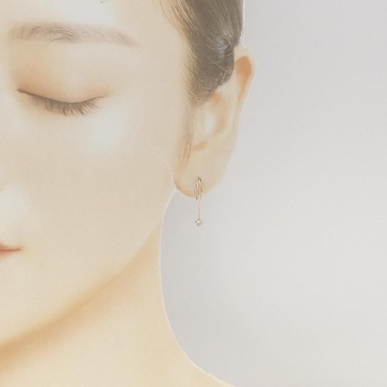 K18YG/PT900/K18PG ダイヤモンド ピアス 0.2CT - メルカリ 