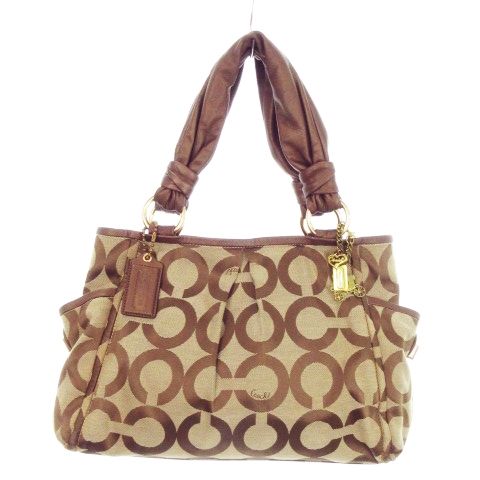 コーチ COACH ハンドバッグ トートバッグ キャンバス レザー