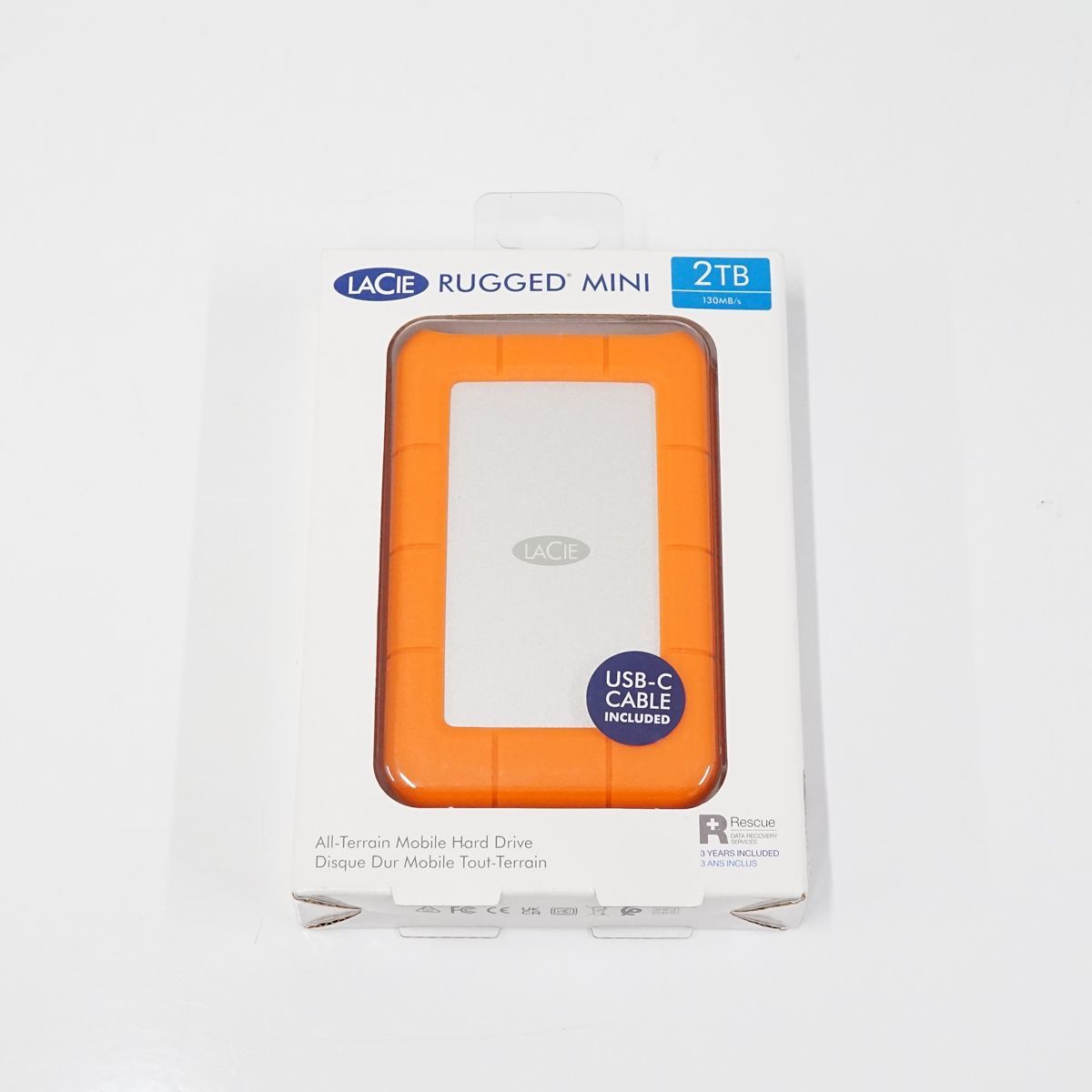 LACIE RUGGED USB-C 2TB 外付けハードディスク LACIE RUGGED USB-C 2TB