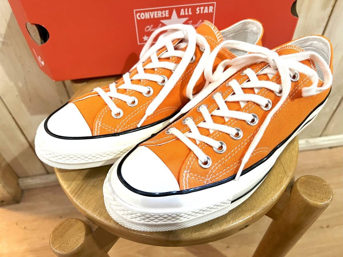 CONVERSE チャックテイラー　オレンジ ローカット スニーカー converse ct70 オレンジ コンバース チャックテイラー ローカット
