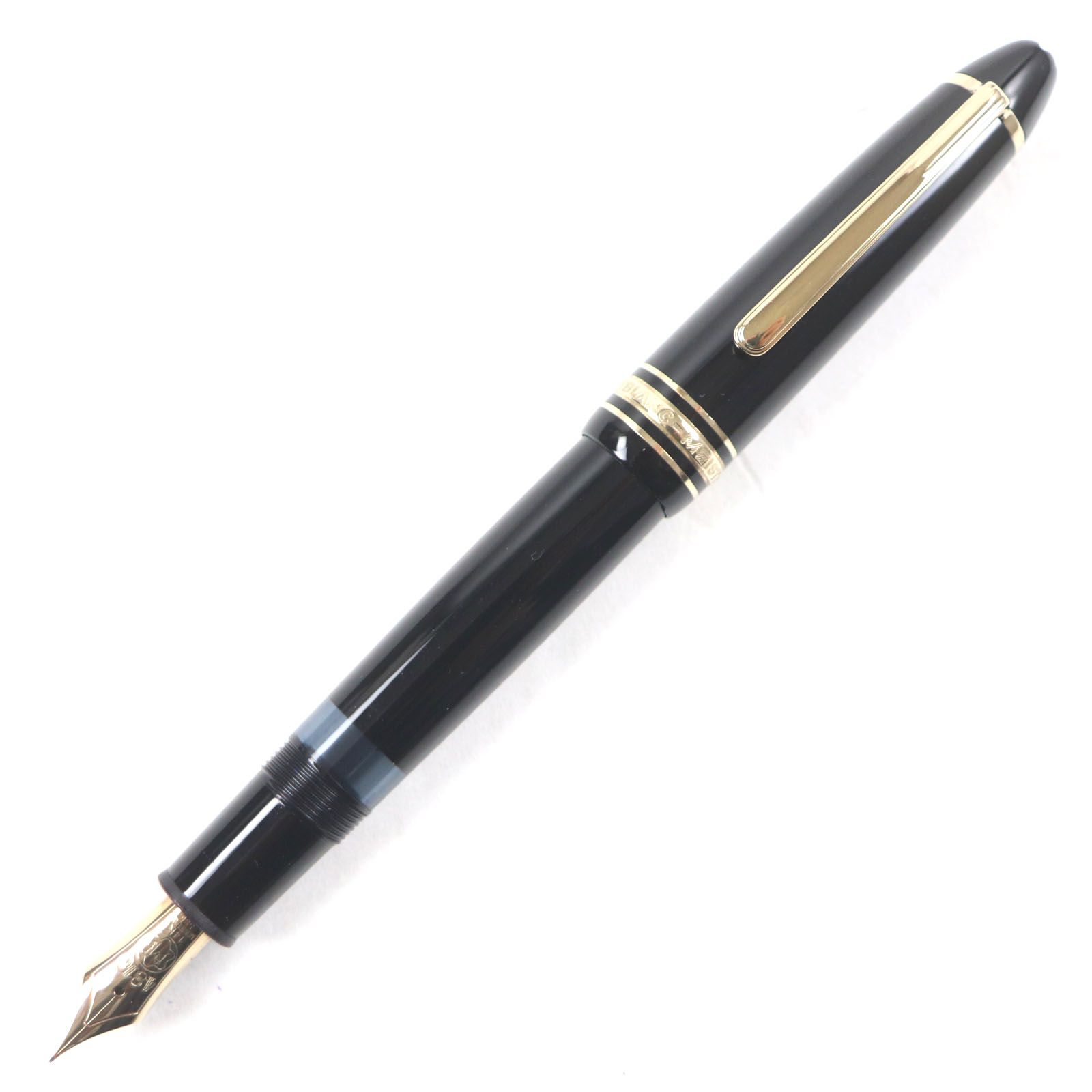 MONTBLANC モンブラン マイスターシュテュック No.146 ペン先14K EFニブ ホワイトスター 万年筆 ブラック ゴールド ドイツ製 メンズ
