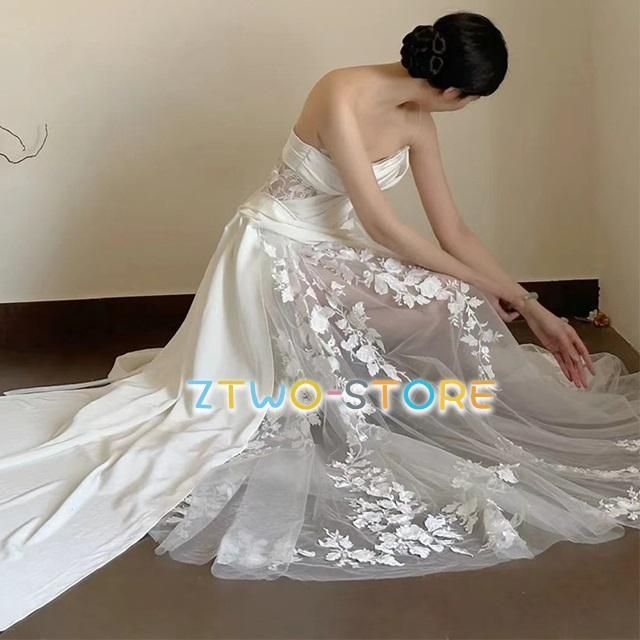 ウェディングドレス チュール