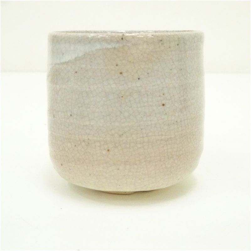 萩焼 十世 坂高麗左衛門（韓峯）造 筒茶碗（共箱） 茶道 抹茶 おしゃれ