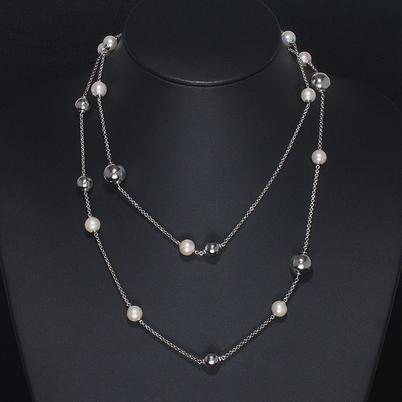 ジョージジェンセン   スフィア ロングパール ネックレス ジョージ・ジェンセン GEORG JENSEN スフィア ロング パール