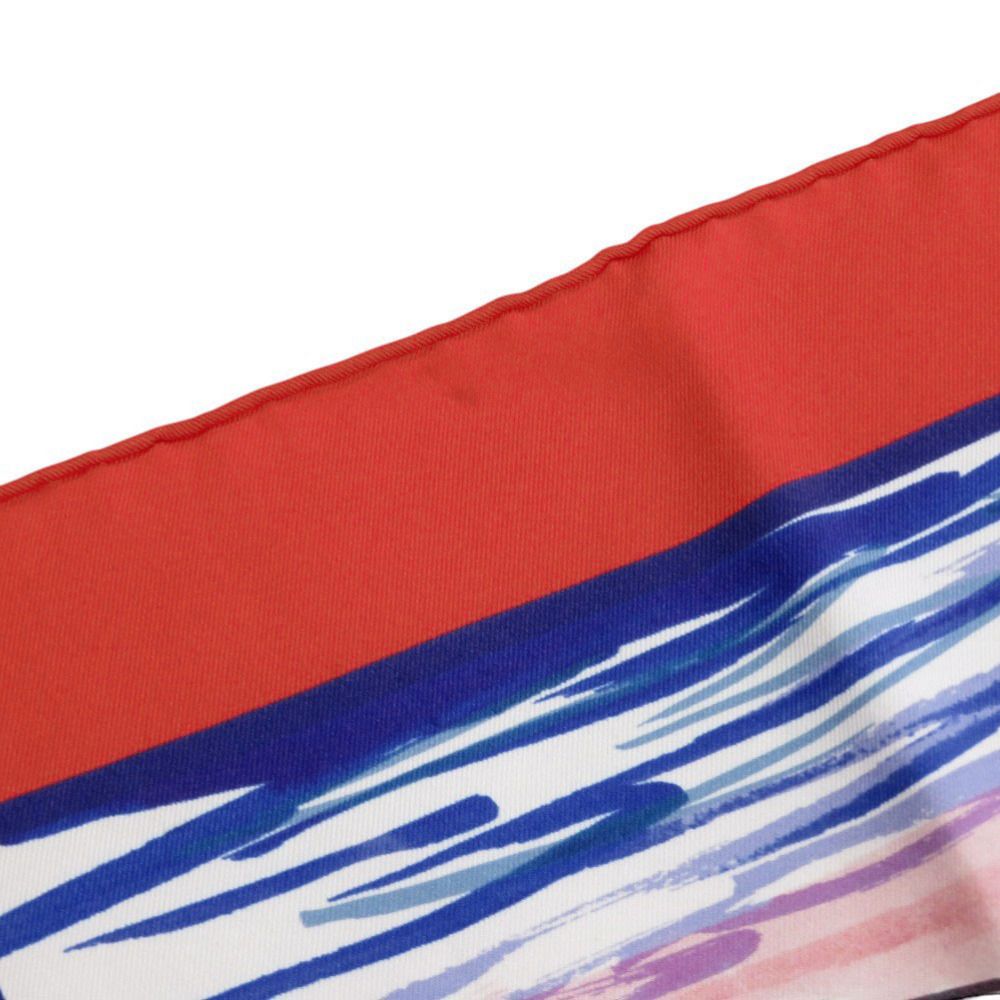 美品 エルメス カレ70 BAIN DE MER 海水浴 シルク マルチカラー