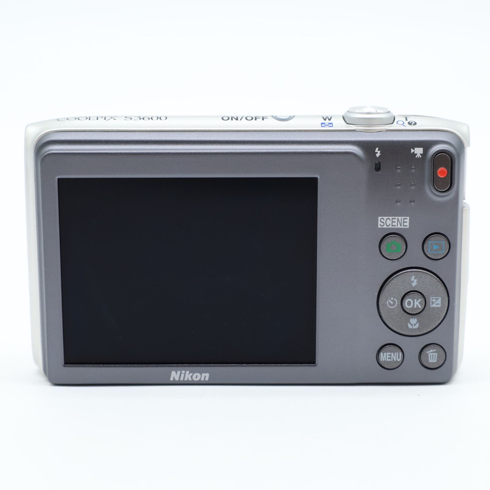 ≪極上品≫ Nikon COOLPIX S3600 ボディ シルバー #20250612-1977