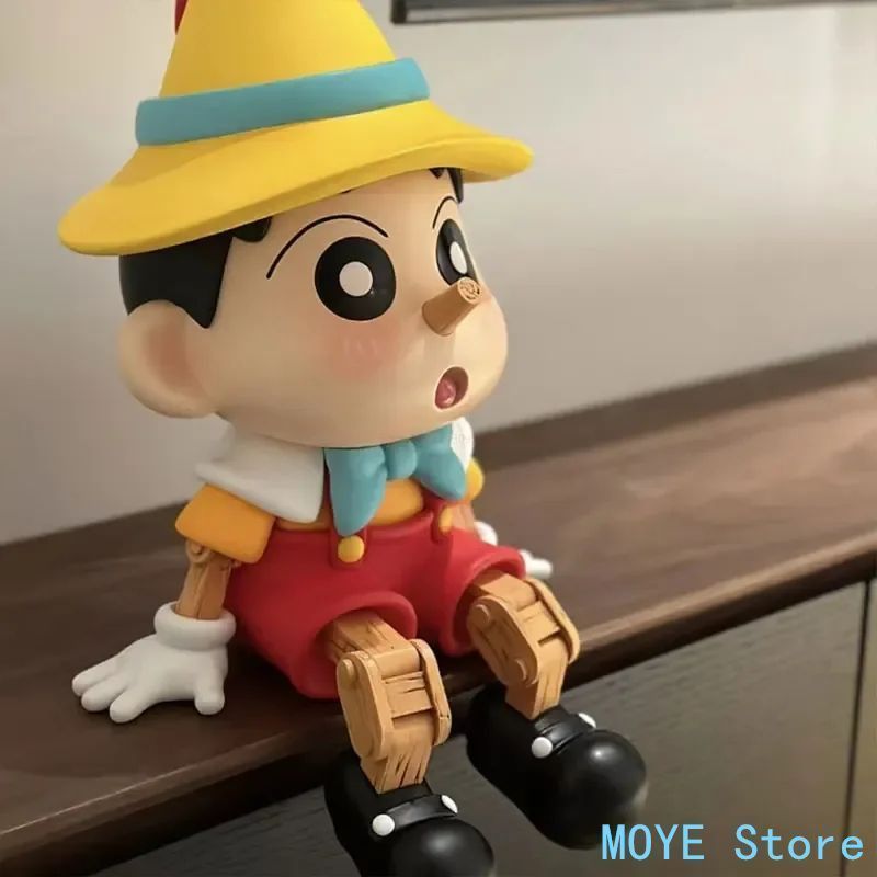 アニメフィギュア、クレヨンすね-ちゃんのコスプレ、pinocchioシリーズ、ブロックヘッドモデル、かわいいギフト、飾り、誕生日プレゼント、新しい