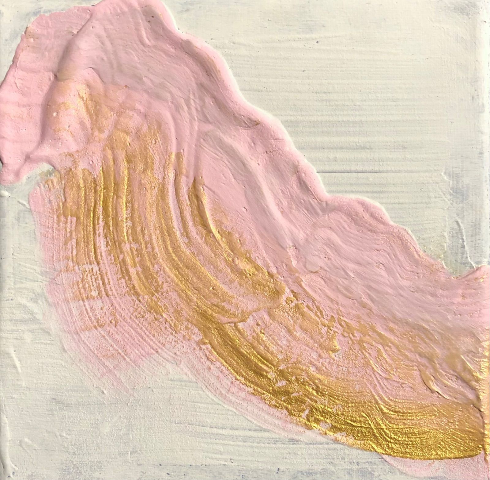 180×180ミリ tippo 現代アート 抽象画 アート 絵 ピンク - tippo.art