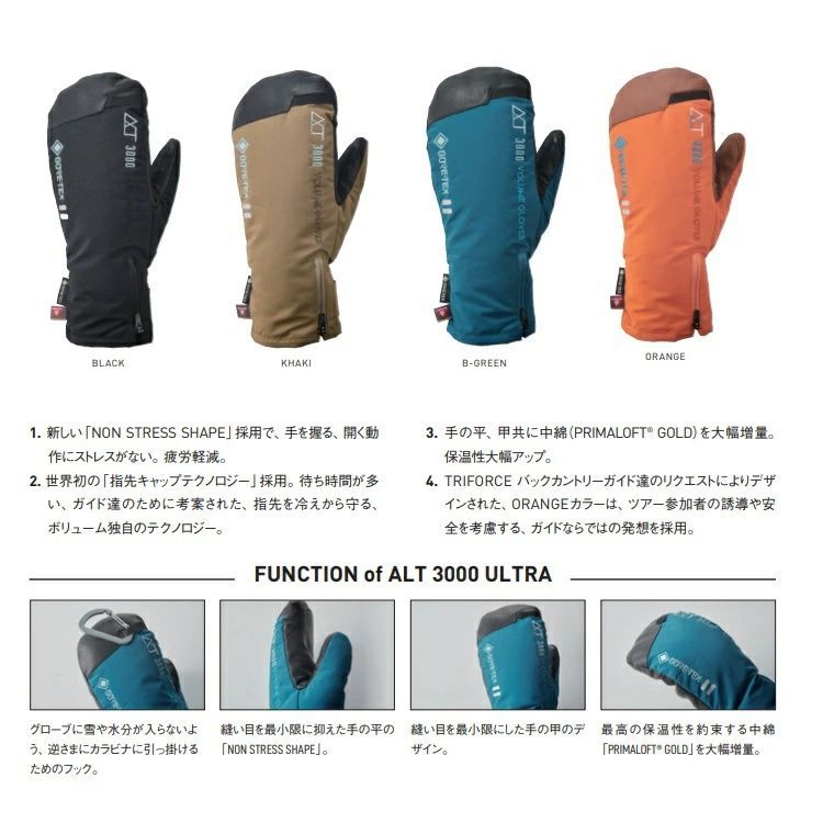 VOLUME|ボリューム GLOVES ALT3000 ULTRA SIZE S GORE-TEX|PRIMALOFT ゴアテックス プリマロフト 送料無料 ヴォリューム | バックカントリー ダウンGlove 2026 WWW_OLIVIERBERNSTEIN_COM