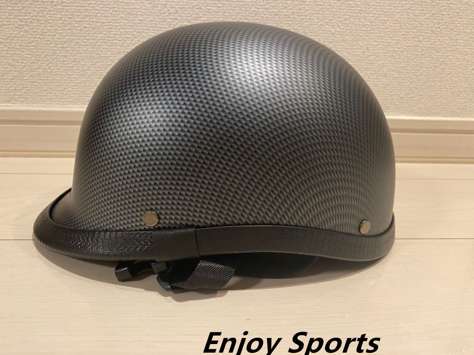 マットカーボン調ハーレーヘルメットハーフ半ヘル半キャップ半 マットカーボン調ハーレーヘルメットハーフ半ヘル半キャップ半