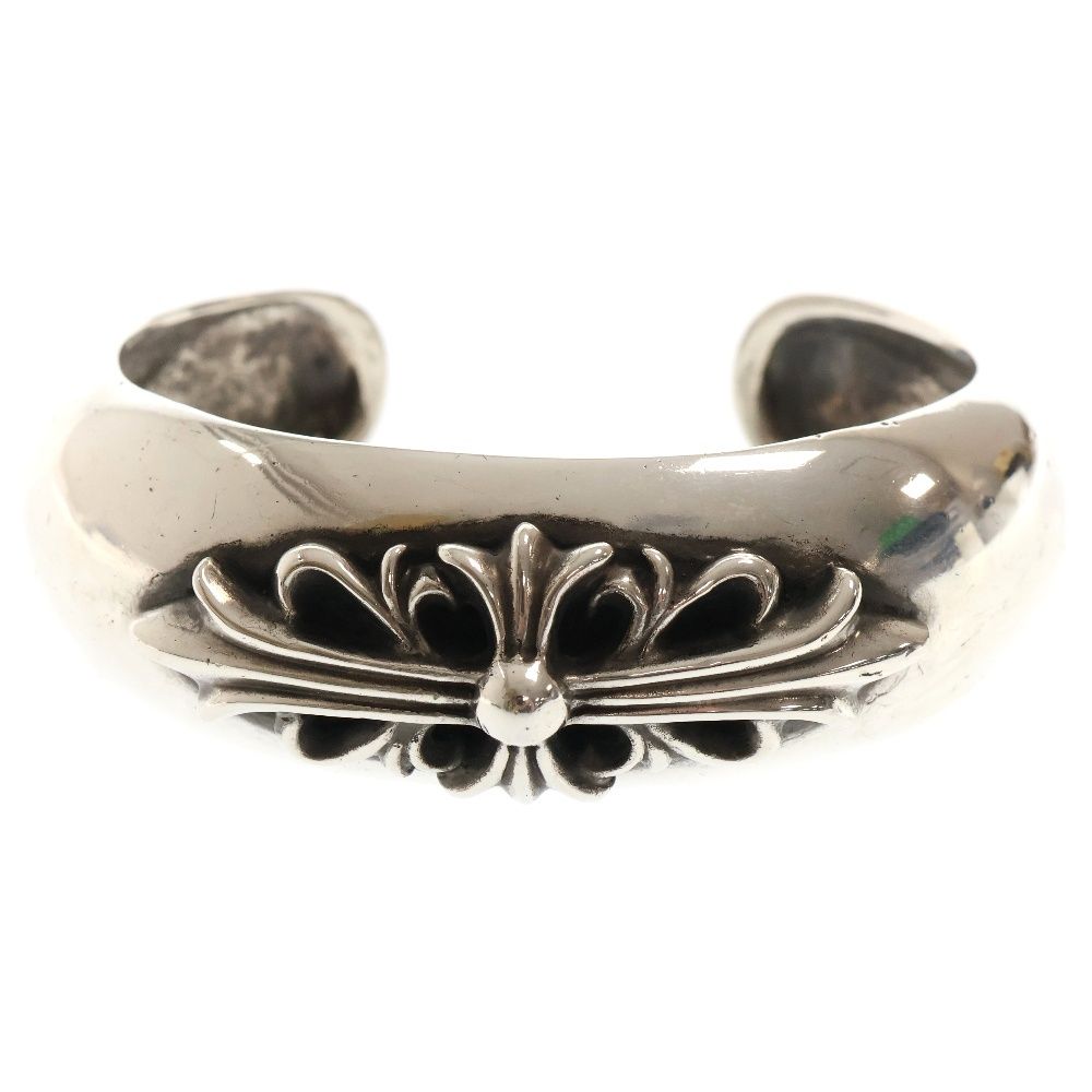 出品10/3まで シルバー925バングル フローラルクロス シルバー925素材 フローラルバングル シルバー クロスバングル