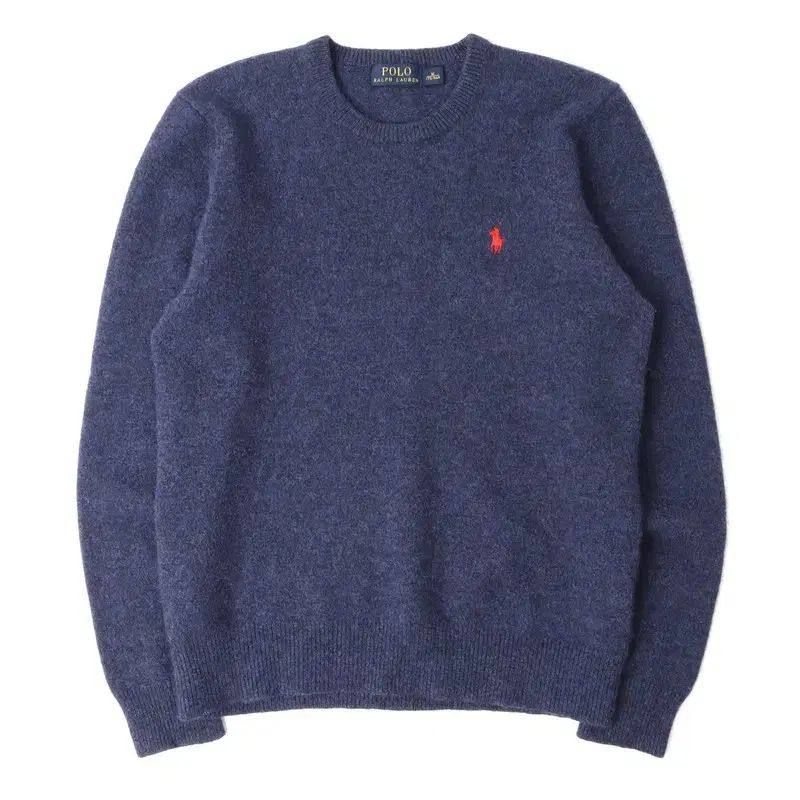 ポロ Ralph Lauren ラルフローレン ベーシックポニー ダークブルー ラムズウール ニット