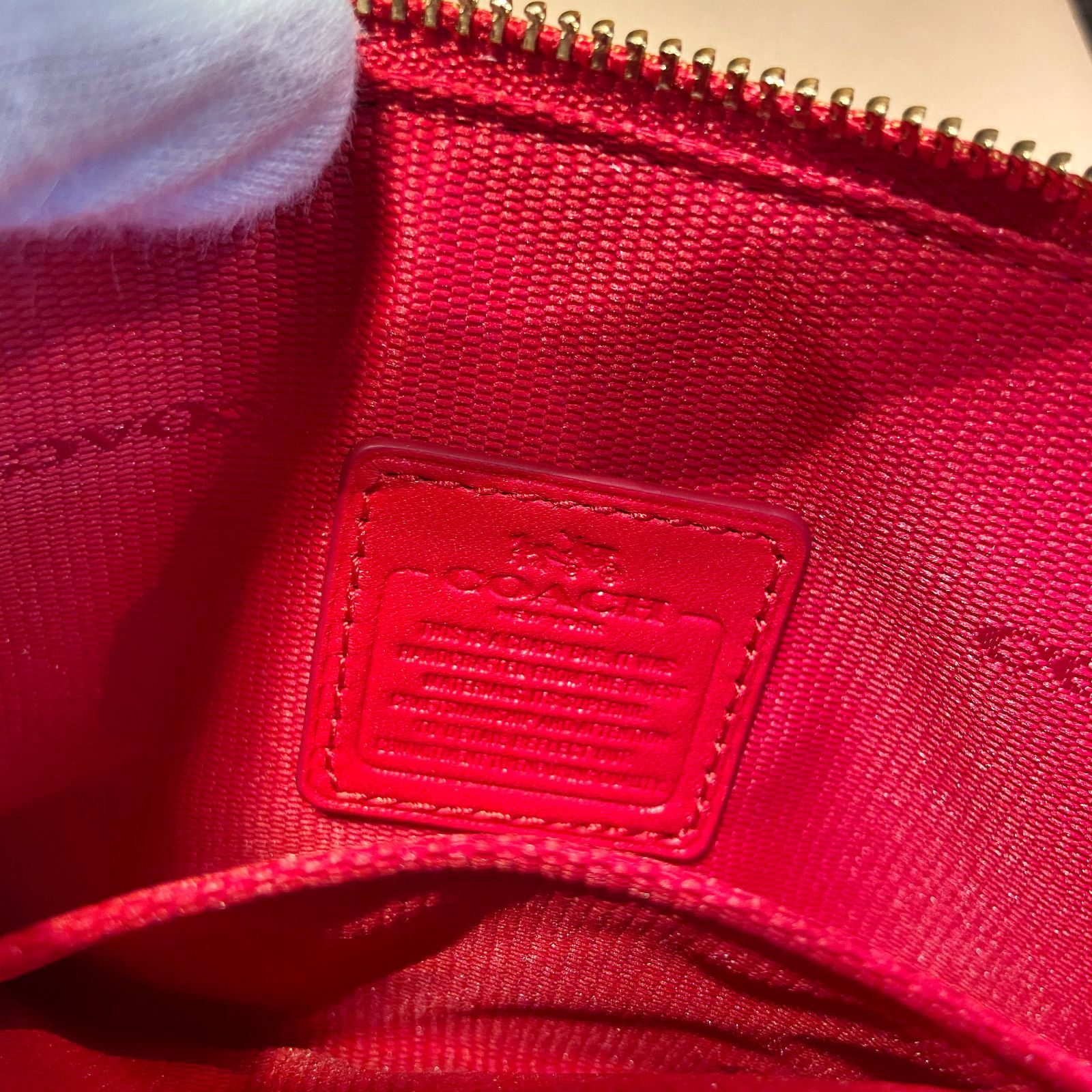 未使用】COACH コーチ リストレット ストラップ ポーチ カードケース