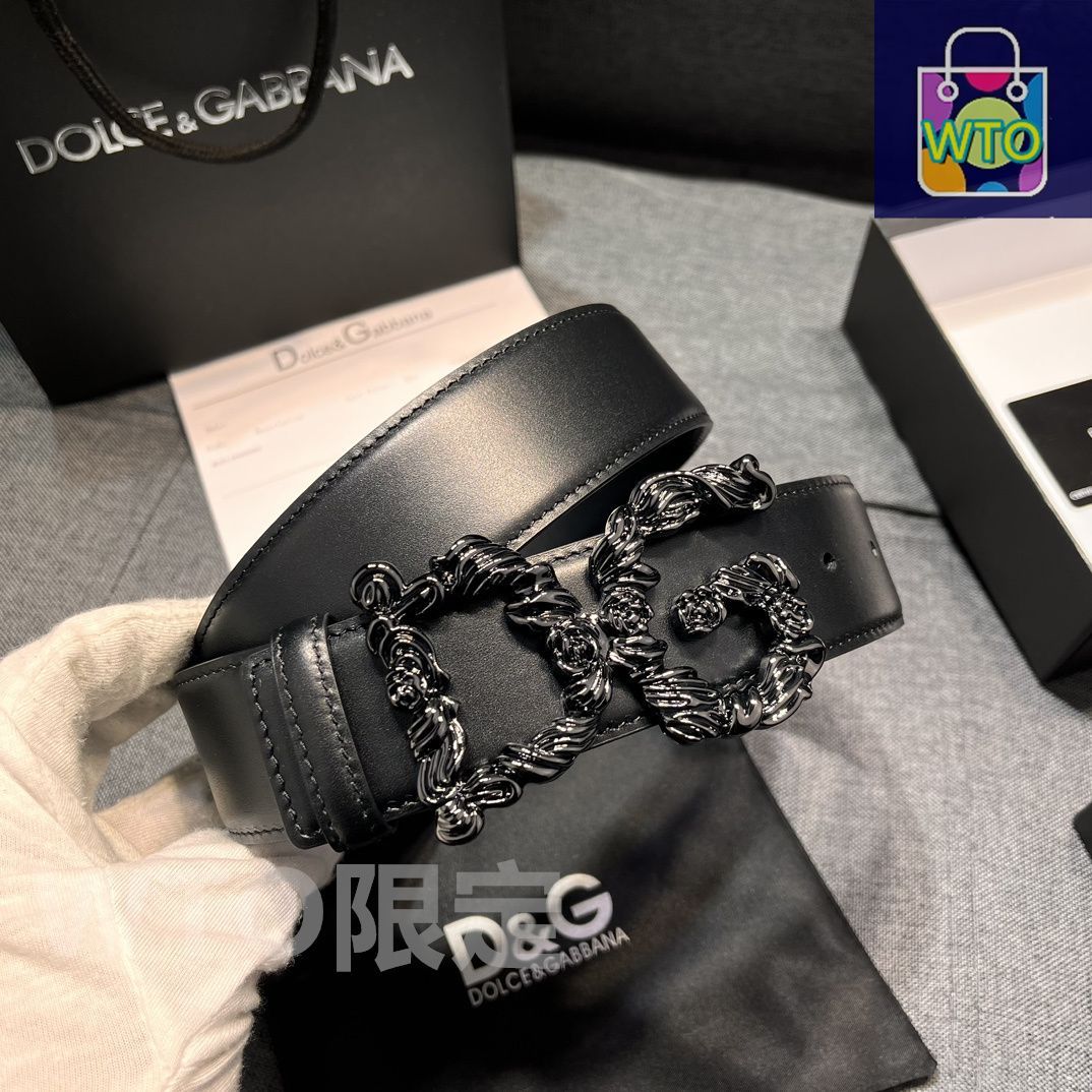 D&G レザー ベルト DOLCE&GABBANA 希少 DOLCE&GABBANA ドルガバ DG