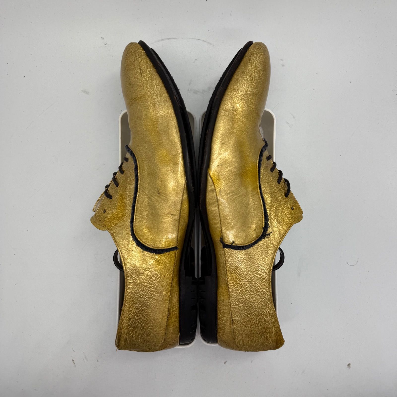 HIROMU TAKAHARA 00s y2k archive shiny gold enamel leather shoe 41